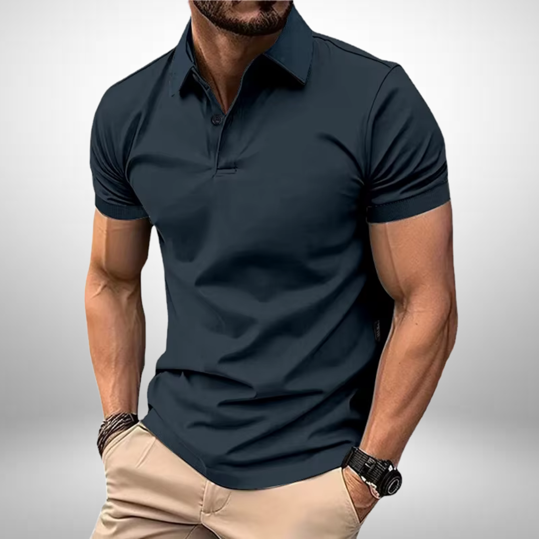 Pima Baumwolle Poloshirt – Blau