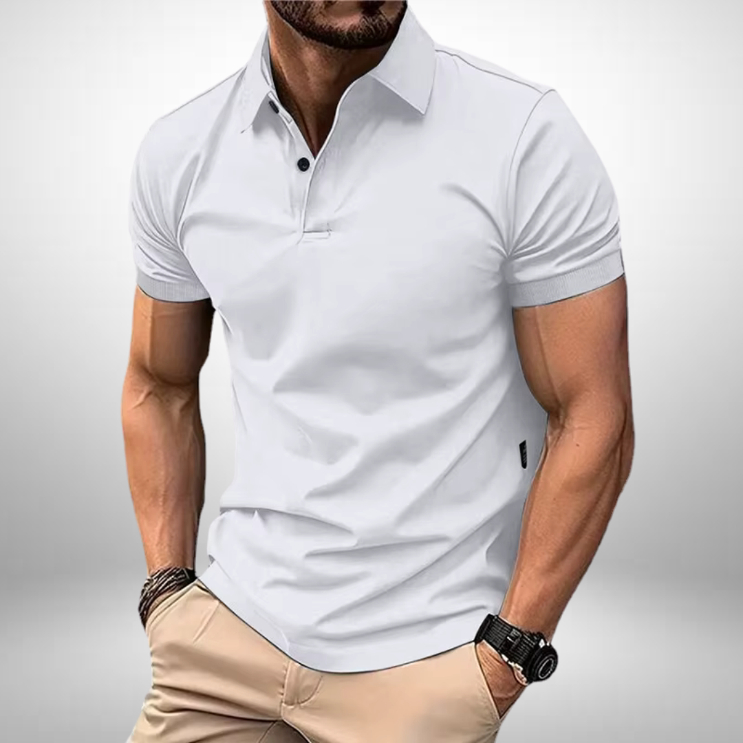 Pima Baumwolle Poloshirt – Weiß